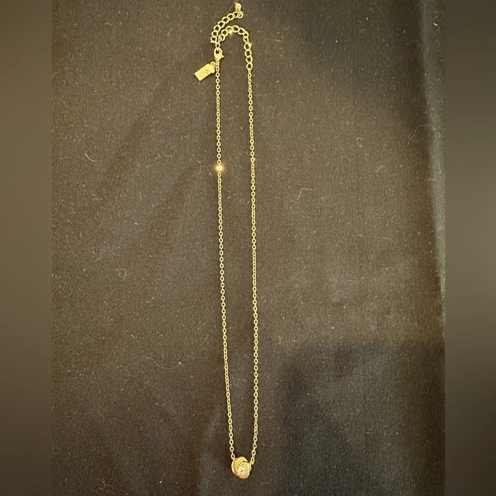 Kate Spade Gold Infinity and Beyond Knot Mini-Pendant Necklace - Picture 3 of 4